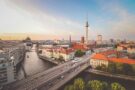 Panoramica della città di Berlino, in Germania